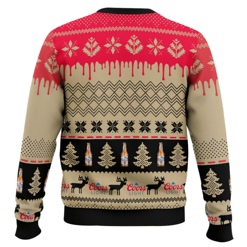 Hooktab Coors Light Lager Beer Ugly Christmas Sweater Hooktab Coors Light Lager Beer Ugly Christmas Sweater