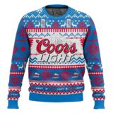 Hooktab Coors Light Lager Ugly Christmas Sweater