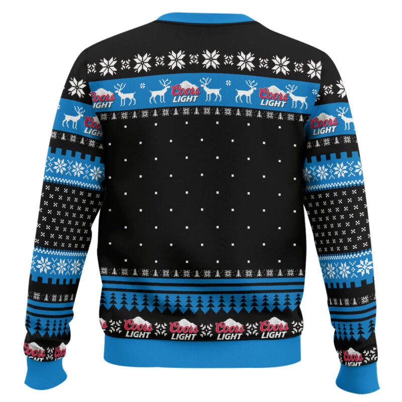 Hooktab Coors Light Leonardo Meme Ugly Christmas Sweater Hooktab Coors Light Leonardo Meme Ugly Christmas Sweater