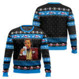 Hooktab Coors Light Leonardo Meme Ugly Christmas Sweater