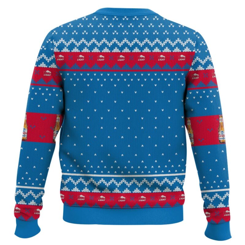 Hooktab Coors Light Makes Me Happy Ugly Christmas Sweater Hooktab Coors Light Makes Me Happy Ugly Christmas Sweater
