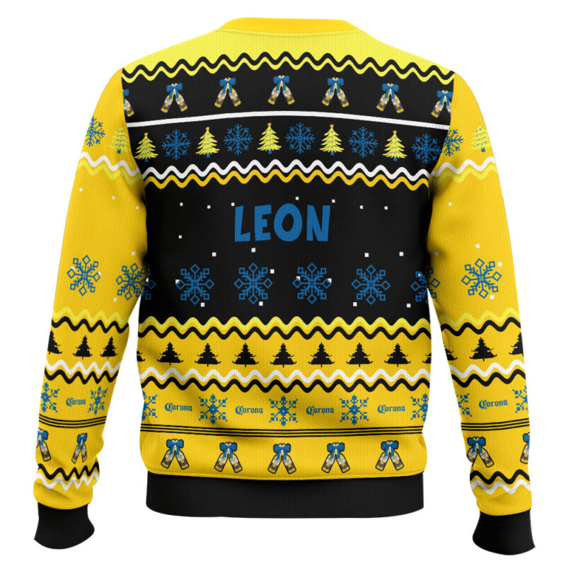 Hooktab Corona Extra Lager - Custom Name Ugly Christmas Sweater Hooktab Corona Extra Lager - Custom Name Ugly Christmas Sweater