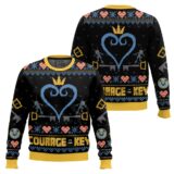 Hooktab Courage Is The Key Kingdom Hearts Ugly Christmas Sweater