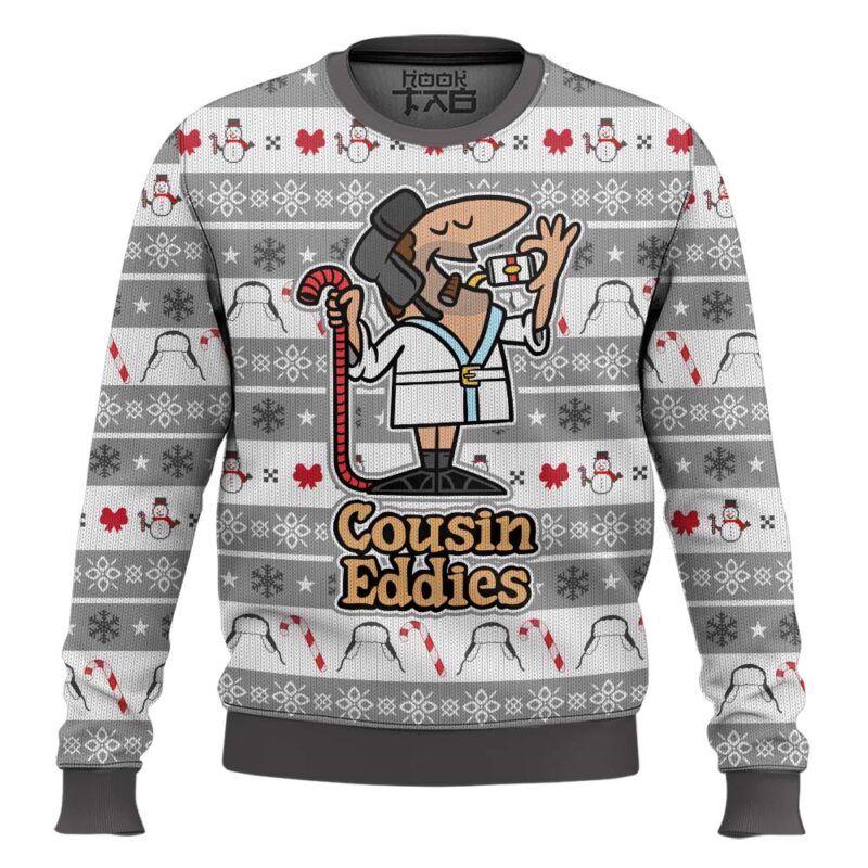 Hooktab Cousin Eddie National Lampoon’s Vacation Ugly Christmas Sweater