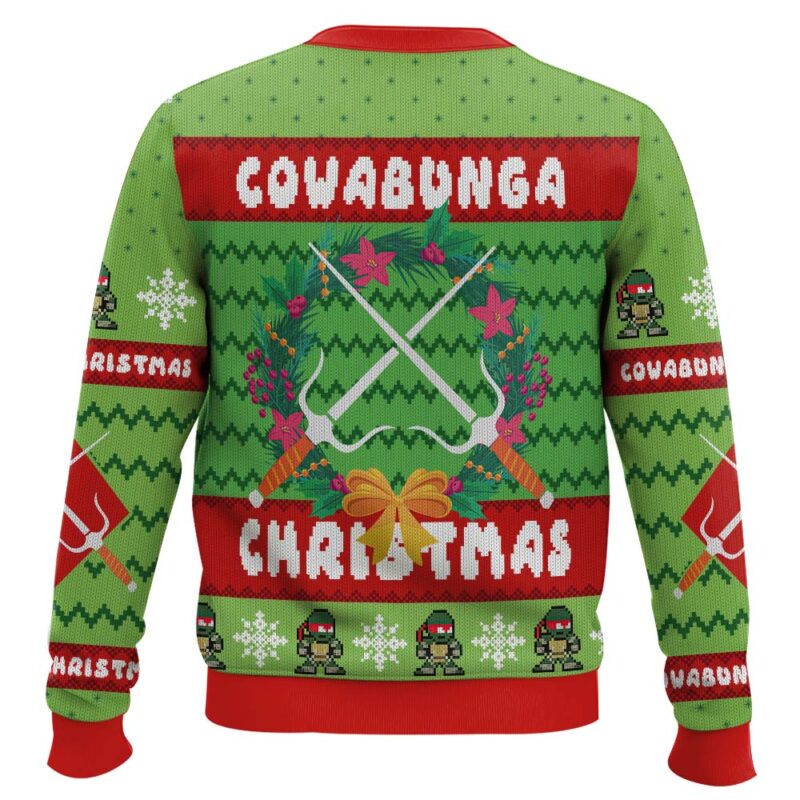 Hooktab Cowabunga Raphael Teenage Mutant Ninja Turtles Ugly Christmas Sweater Hooktab Cowabunga Raphael Teenage Mutant Ninja Turtles Ugly Christmas Sweater