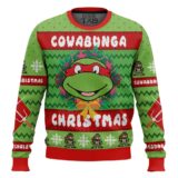 Hooktab Cowabunga Raphael Teenage Mutant Ninja Turtles Ugly Christmas Sweater