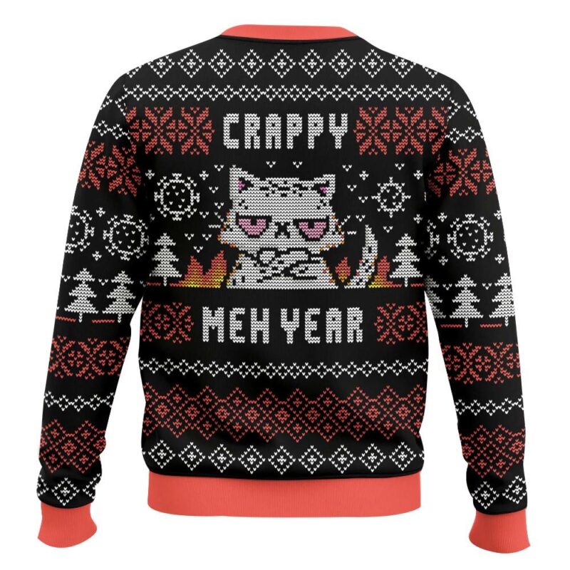 Hooktab Crappy Meh Year Ugly Christmas Sweater Hooktab Crappy Meh Year Ugly Christmas Sweater