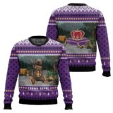 Hooktab Crown Royal Bear Ugly Christmas Sweater