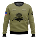 Hooktab Crown Royal Camo- Custom Name Ugly Christmas Sweater