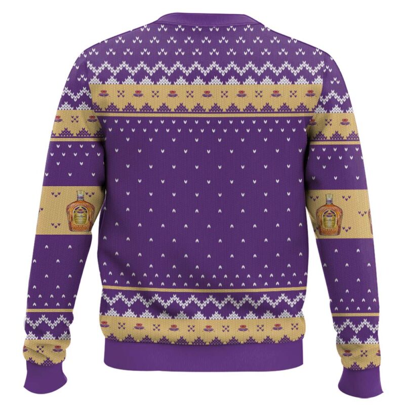 Hooktab Crown Royal Canadian Whisky Ugly Christmas Sweater Hooktab Crown Royal Canadian Whisky Ugly Christmas Sweater