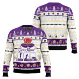 Hooktab Crown Royal Drink Drank Drunk Ugly Christmas Sweater