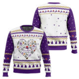 Hooktab Crown Royal Heart Ugly Christmas Sweater