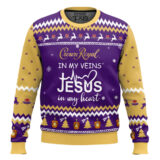 Hooktab Crown Royal In My Vein Ugly Christmas Sweater