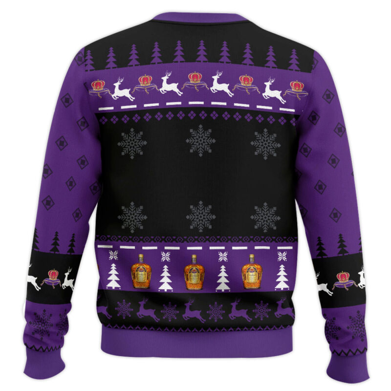 Hooktab Crown Royal Just Drink It Ugly Christmas Sweater Hooktab Crown Royal Just Drink It Ugly Christmas Sweater
