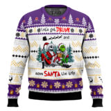 Hooktab Crown Royal Let's Get Drunk And Save Santa The Trip Ugly Christmas Sweater