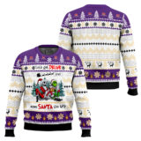 Hooktab Crown Royal Let's Get Drunk And Save Santa The Trip Ugly Christmas Sweater