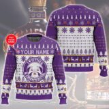 Hooktab Crown Royal Titties Funny - Custom Name Ugly Christmas Sweater