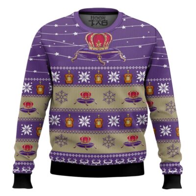 Hooktab Crown Royal Whisky - Custom Name Ugly Christmas Sweater