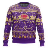 Hooktab Crown Royal Whisky Ugly Christmas Sweater