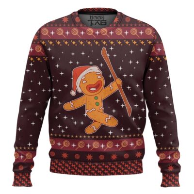Hooktab Cute Gingerbread Ugly Christmas Sweater