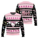 Hooktab Cute Hello Kitty Ugly Christmas Sweater