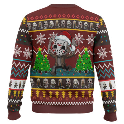 Hooktab Cute Jason Friday The 13th Ugly Christmas Sweater