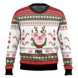 Hooktab Cute Pig Ugly Christmas Sweater