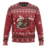 Hooktab Cute Sloth Ugly Christmas Sweater