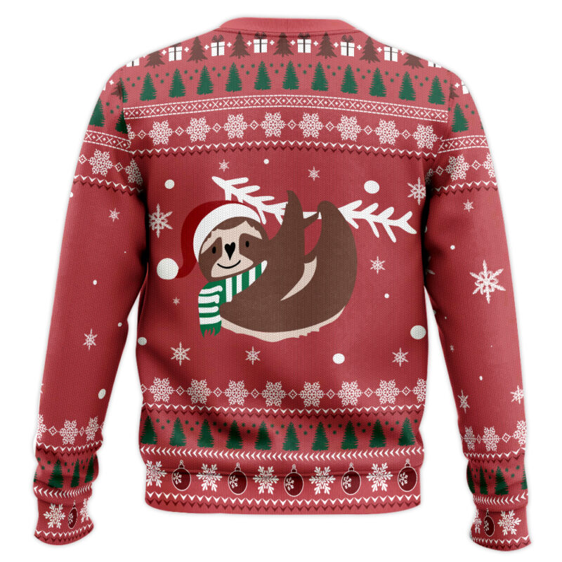 Hooktab Cute Sloth Ugly Christmas Sweater Hooktab Cute Sloth Ugly Christmas Sweater