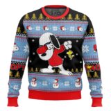 Hooktab Dab Snoopy The Charlie Brown and Snoopy Show Ugly Christmas Sweater