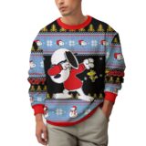 Hooktab Dab Snoopy The Charlie Brown and Snoopy Show Ugly Christmas Sweater