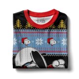 Hooktab Dab Snoopy The Charlie Brown and Snoopy Show Ugly Christmas Sweater