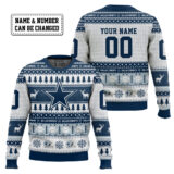 Hooktab Dallas Cowboys - Custom Name And Number Ugly Sweater