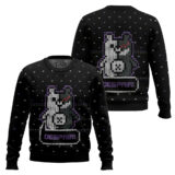 Hooktab Danganronpa Monokuma Despair Ugly Christmas Sweater