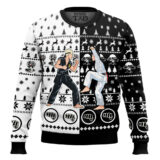 Hooktab Daniel Vs Johnny Cobra Kai Ugly Christmas Sweater