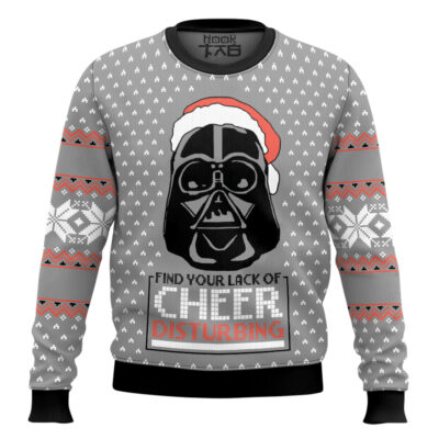 Hooktab Darth Vader Find Your Lack Of Cheer Star Wars Ugly Christmas Sweater