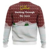 Hooktab Dashing Through The Snow The Simpsons Ugly Christmas Sweater