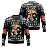 Hooktab Dave's Not Here Man Cheech & Chong Ugly Christmas Sweater