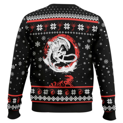 Hooktab Deadly Xenomorph Alien Ugly Christmas Sweater