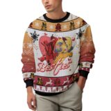 Hooktab Deadpool And Wolverine Besties Friends Ugly Christmas Sweater