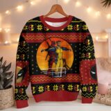 Hooktab Deadpool And Wolverine Titanic Moment Ugly Christmas Sweater