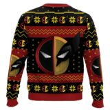 Hooktab Deadpool And Wolverine Titanic Moment Ugly Christmas Sweater
