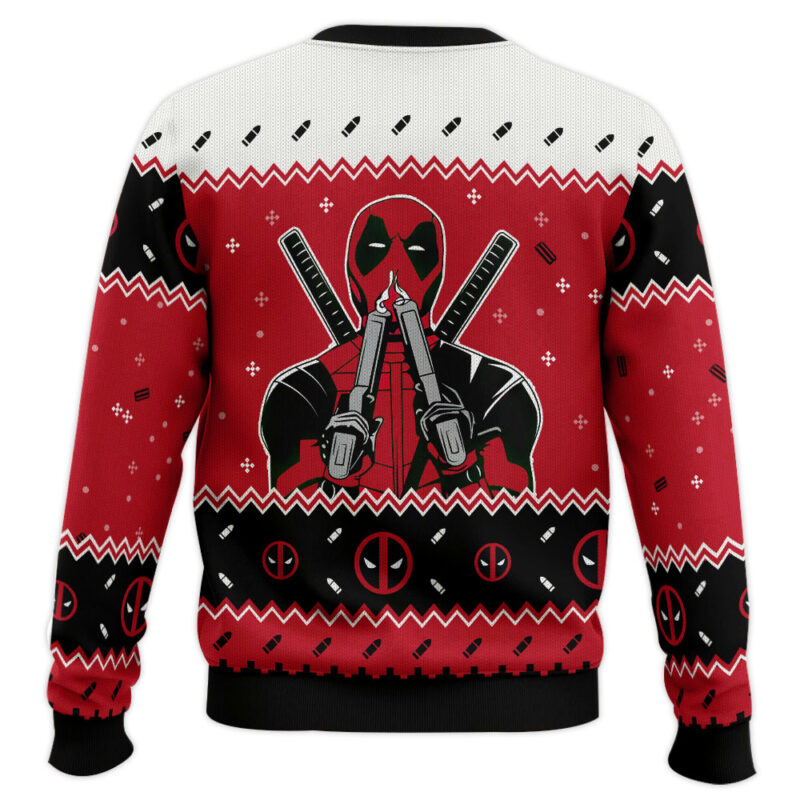 Hooktab Deadpool I'm Touching Myself Tonight Ugly Christmas Sweater Hooktab Deadpool I'm Touching Myself Tonight Ugly Christmas Sweater