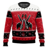 Hooktab Deadpool I'm Touching Myself Tonight Ugly Christmas Sweater
