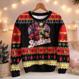 Hooktab Deadpool & Wolverine Besties Ugly Christmas Sweater