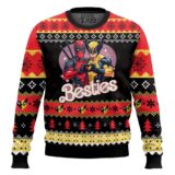 Hooktab Deadpool & Wolverine Besties Ugly Christmas Sweater