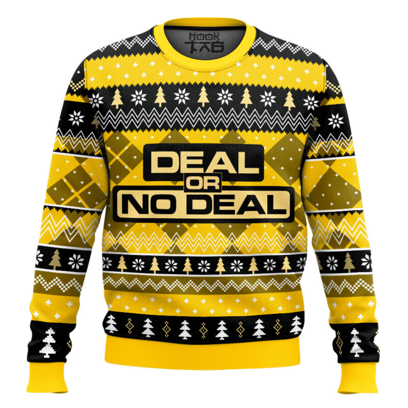 Hooktab Deal Or No Deal Ugly Christmas Sweater