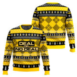 Hooktab Deal Or No Deal Ugly Christmas Sweater