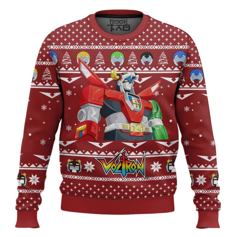 Hooktab Defender Of The Universe Voltron Ugly Christmas Sweater