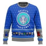 Hooktab Delete Christmas Dalek Doctor Who Ugly Christmas Sweater